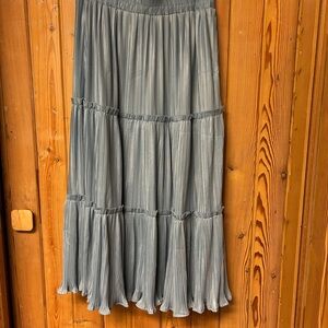 Hayden Blue Tiered Maxi Skirt